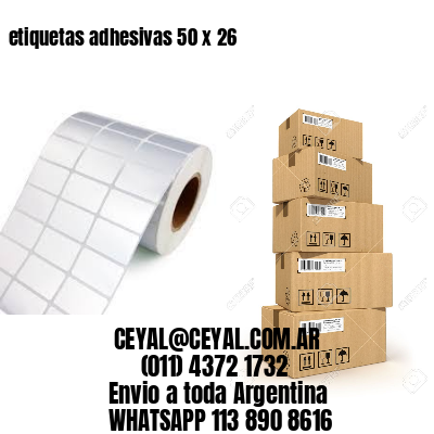 etiquetas adhesivas 50 x 26