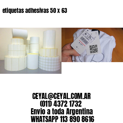 etiquetas adhesivas 50 x 63