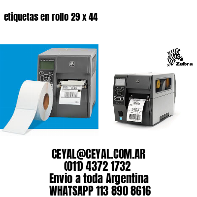 etiquetas en rollo 29 x 44