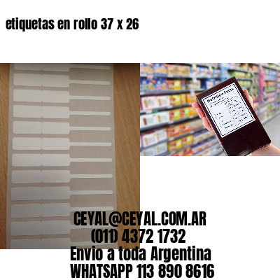 etiquetas en rollo 37 x 26