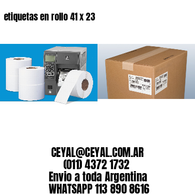 etiquetas en rollo 41 x 23