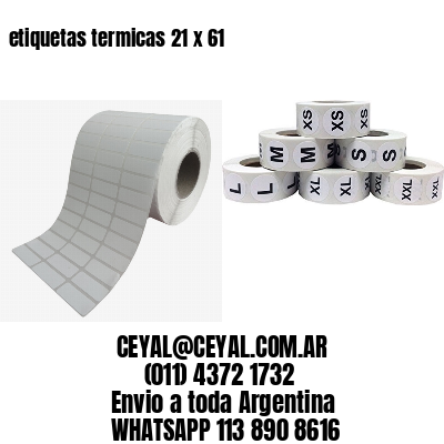 etiquetas termicas 21 x 61