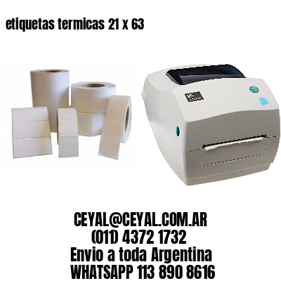 etiquetas termicas 21 x 63