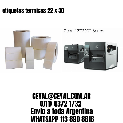 etiquetas termicas 22 x 30