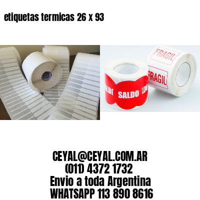 etiquetas termicas 26 x 93