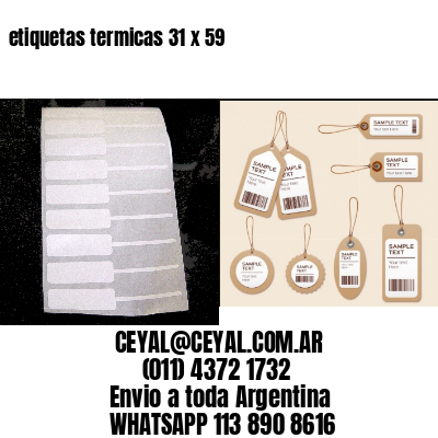 etiquetas termicas 31 x 59