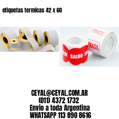 etiquetas termicas 42 x 60