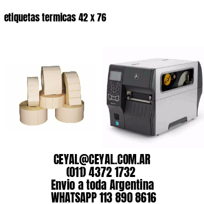 etiquetas termicas 42 x 76