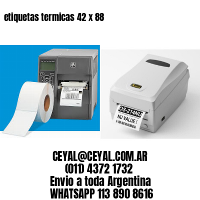 etiquetas termicas 42 x 88