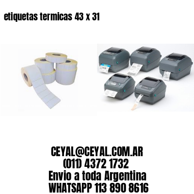 etiquetas termicas 43 x 31