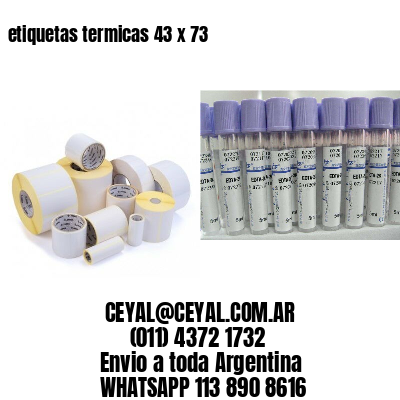 etiquetas termicas 43 x 73
