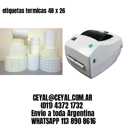 etiquetas termicas 48 x 26
