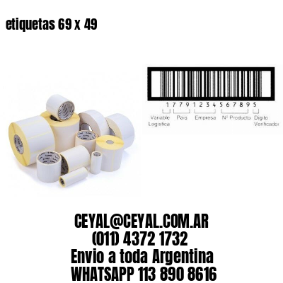 etiquetas 69 x 49