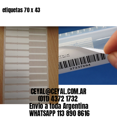 etiquetas 70 x 43