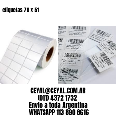 etiquetas 70 x 51