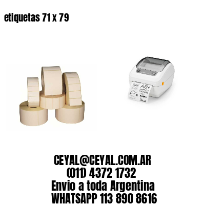etiquetas 71 x 79
