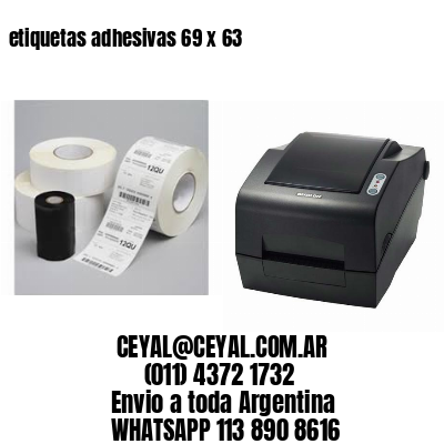 etiquetas adhesivas 69 x 63