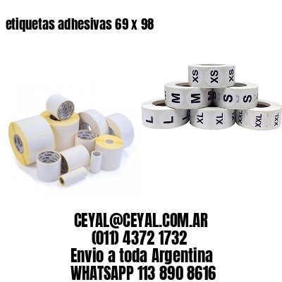 etiquetas adhesivas 69 x 98