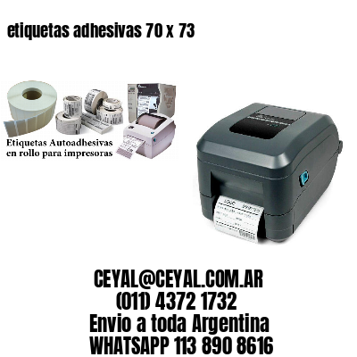 etiquetas adhesivas 70 x 73