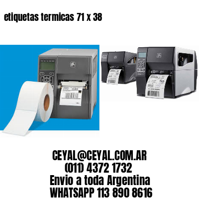 etiquetas termicas 71 x 38