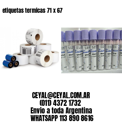 etiquetas termicas 71 x 67