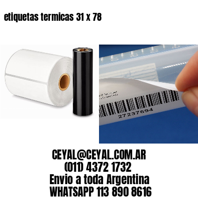 etiquetas termicas 31 x 78
