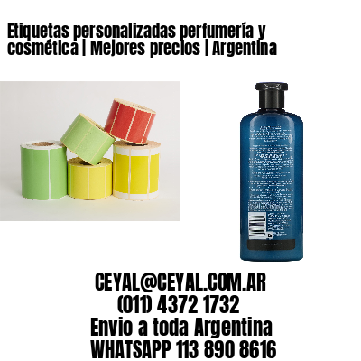 Etiquetas personalizadas perfumería y cosmética | Mejores precios | Argentina