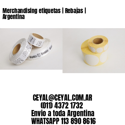 Merchandising etiquetas | Rebajas | Argentina