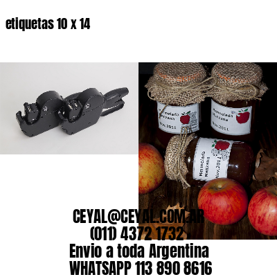 etiquetas 10 x 14