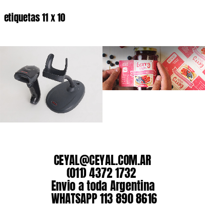 etiquetas 11 x 10