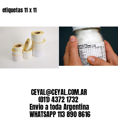etiquetas 11 x 11