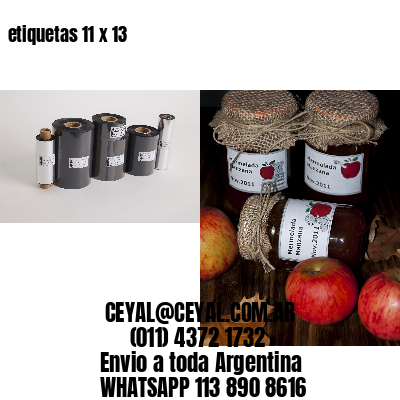 etiquetas 11 x 13