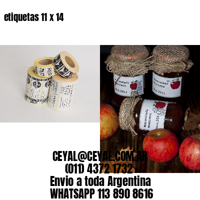 etiquetas 11 x 14