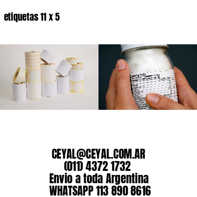 etiquetas 11 x 5