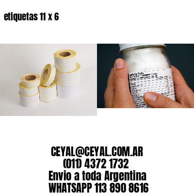 etiquetas 11 x 6