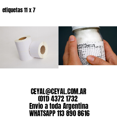 etiquetas 11 x 7