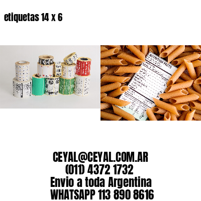 etiquetas 14 x 6