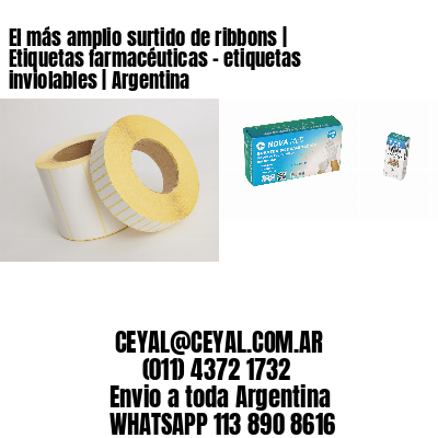 El más amplio surtido de ribbons | Etiquetas farmacéuticas – etiquetas inviolables | Argentina