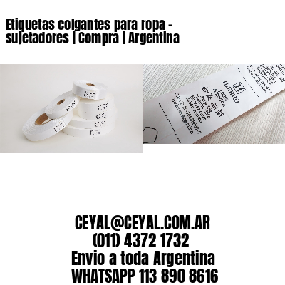 Etiquetas colgantes para ropa – sujetadores | Compra | Argentina
