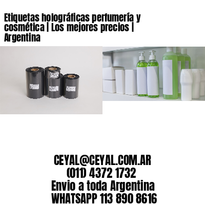 Etiquetas holográficas perfumería y cosmética | Los mejores precios | Argentina