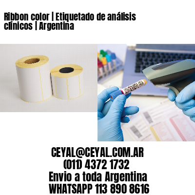 Ribbon color | Etiquetado de análisis clínicos | Argentina