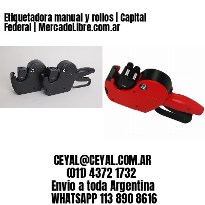 Etiquetadora manual y rollos | Capital Federal | MercadoLibre.com.ar