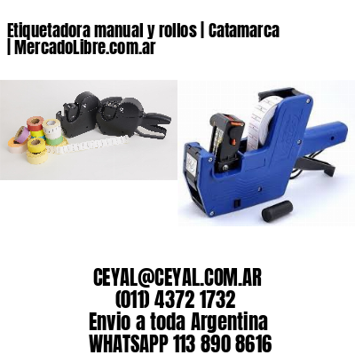Etiquetadora manual y rollos | Catamarca | MercadoLibre.com.ar