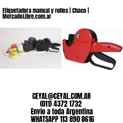 Etiquetadora manual y rollos | Chaco | MercadoLibre.com.ar