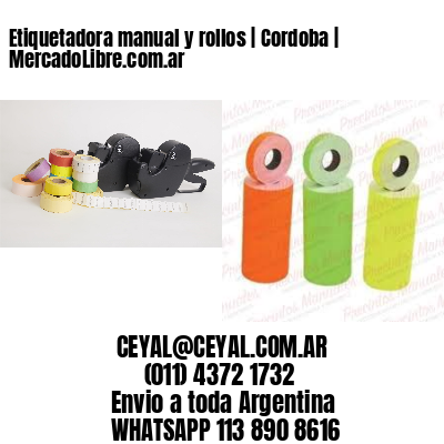 Etiquetadora manual y rollos | Cordoba | MercadoLibre.com.ar