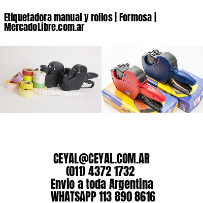 Etiquetadora manual y rollos | Formosa | MercadoLibre.com.ar