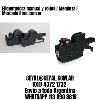 Etiquetadora manual y rollos | Mendoza | MercadoLibre.com.ar