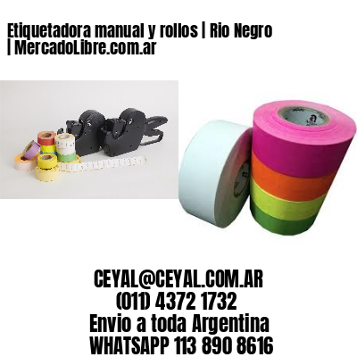 Etiquetadora manual y rollos | Rio Negro | MercadoLibre.com.ar