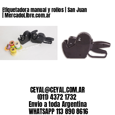 Etiquetadora manual y rollos | San Juan | MercadoLibre.com.ar