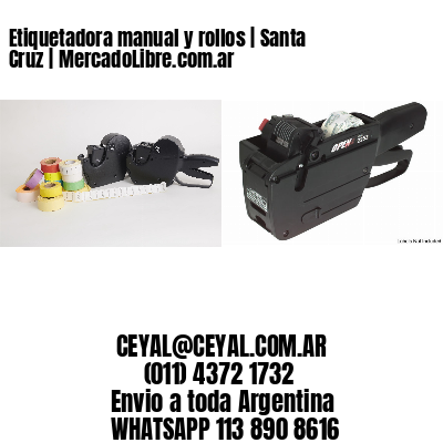 Etiquetadora manual y rollos | Santa Cruz | MercadoLibre.com.ar
